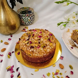Pistachio Almond Cardamom Cake