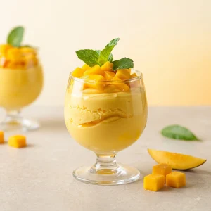 Mango Mousse Dessert Cup